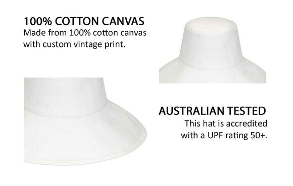 3437 Wide-Brimmed Cotton Canvas Holiday Bucket Hat Small/Medium, Coconut main image 5